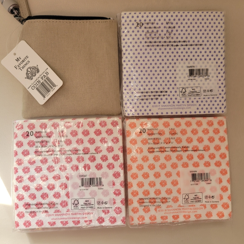 Wine Theme Coin Purse and Funny Cocktail Napkins ~ NWT ~ Happy Hour Fun! - Picture 8 of 16